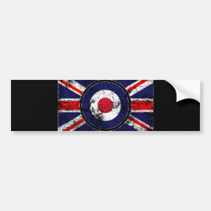 Roundel Target Mods UK Target Union Jack Bumper Sticker