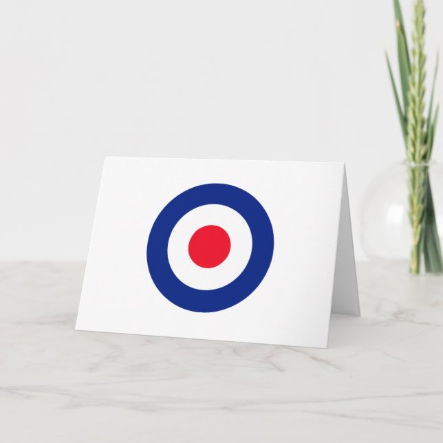 Roundel Target Symbol Graphic Holiday Card (Front)