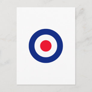 Roundel Target Symbol Graphic Postcard