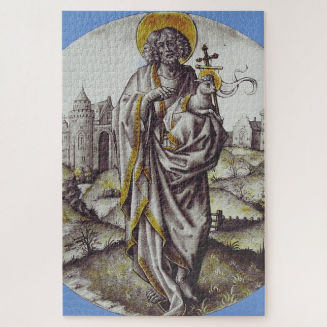 Roundel with Saint John The Baptist Jigsaw Puzzle (Vertical)