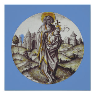 Roundel with Saint John The Baptist Poster