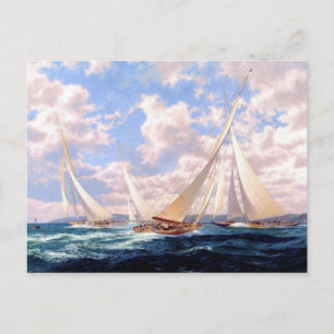 Rounding the buoy postcard