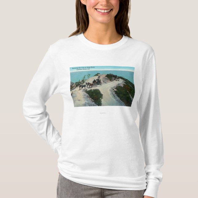 Rounding the Loop on Stage Road T-Shirt (Front)