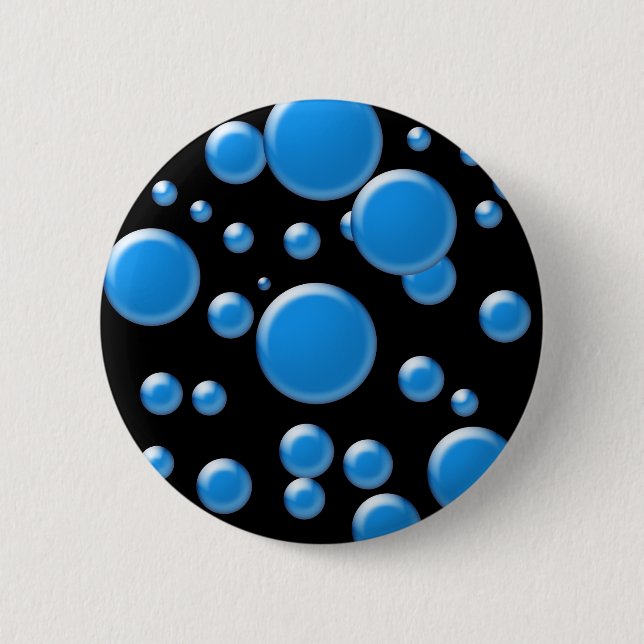 rounds on black 6 cm round badge (Front)