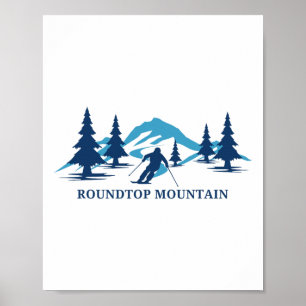 Roundtop Mountain Pennsylvania Ski Resort Skiing S Poster