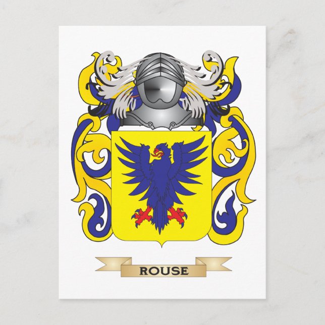 Rouse Coat of Arms (Family Crest) Postcard (Front)