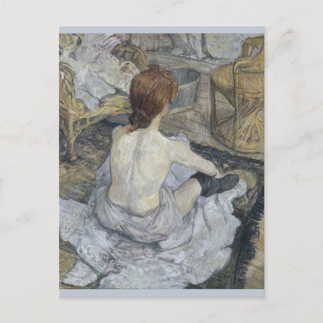 Rousse La Toilette by Henri de Toulouse-Lautrec Postcard (Front)