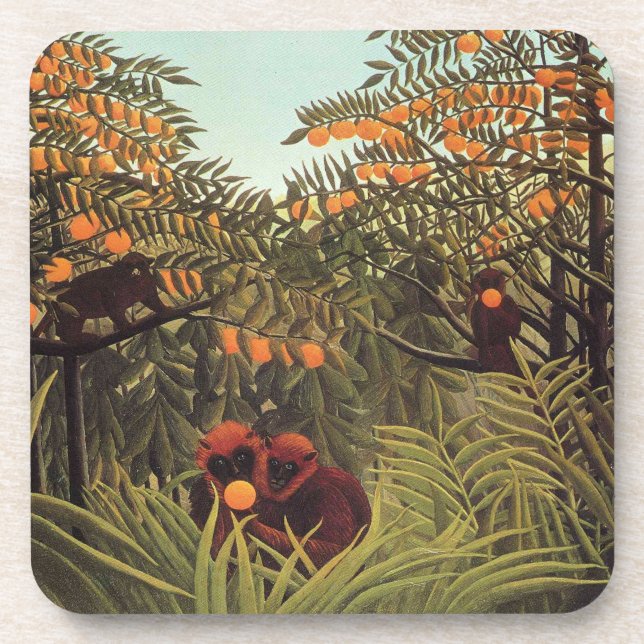 Rousseau - Apes in the Orange Grove Coaster (Front)