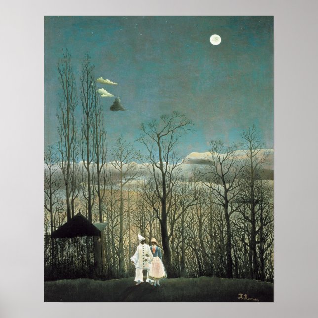 Rousseau Carnival Evening Painting Poster (Front)