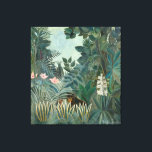 Rousseau Equatorial Jungle Painting Canvas Print<br><div class="desc">The Equatorial Jungle by Henri Rousseau.  Henri Julien Félix Rousseau (21 May 1844 – 2 September 1910) was a French post-impressionist painter in the Naïve or Primitive style.</div>