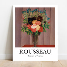 Rousseau Floral Art Poster