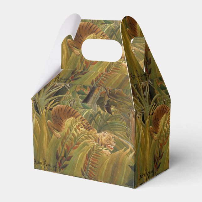Rousseau Jungle Tropical Tiger Art Favour Box (Front Side)