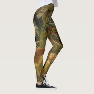Rousseau Jungle Tropical Tiger Art Leggings