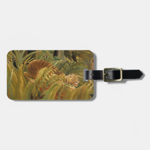 Rousseau Jungle Tropical Tiger Art Luggage Tag