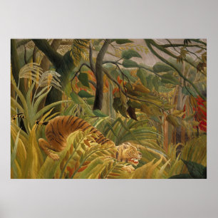 Rousseau Jungle Tropical Tiger Art Print