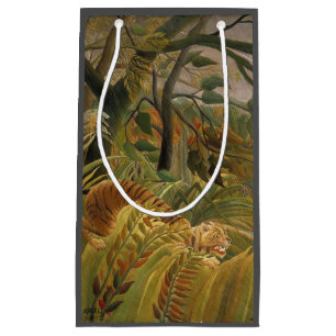 Rousseau Jungle Tropical Tiger Art Small Gift Bag
