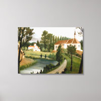 Rousseau - Landscape with Chapel, fine art