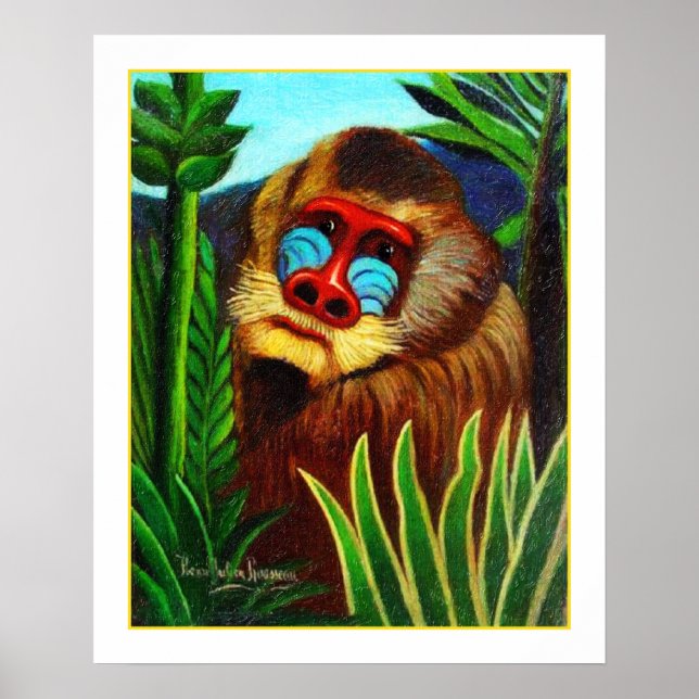 Rousseau - Mandril in the Jungle (Adaptation) Poster (Front)