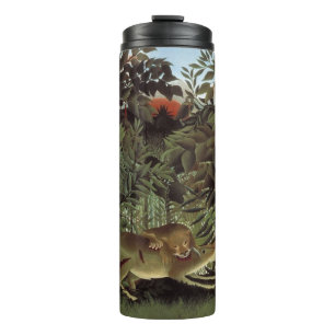 Rousseau’s Hungry Lion art tumbler