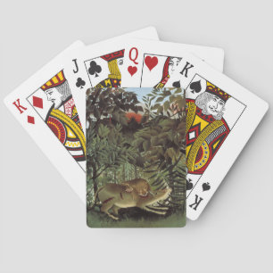 Rousseau’s Hungry Lion playing cards