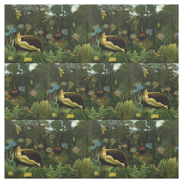 Rousseau’s “The Dream” art fabric (Swatch)