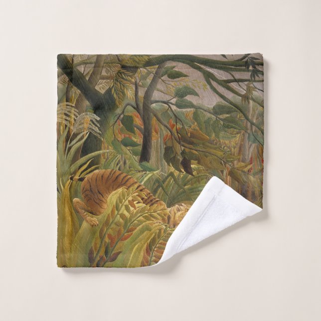Rousseau’s Tiger art wash cloth (Wash Cloth)