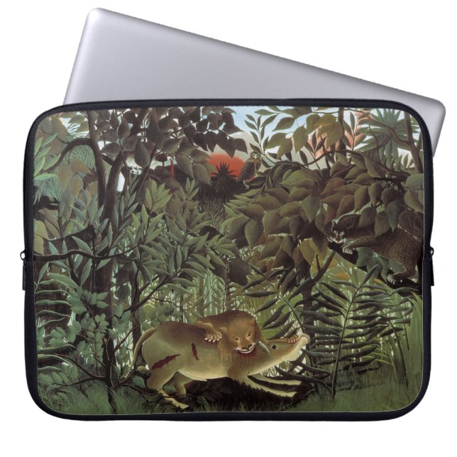 Rousseau’s Tiger laptop sleeve (Front)