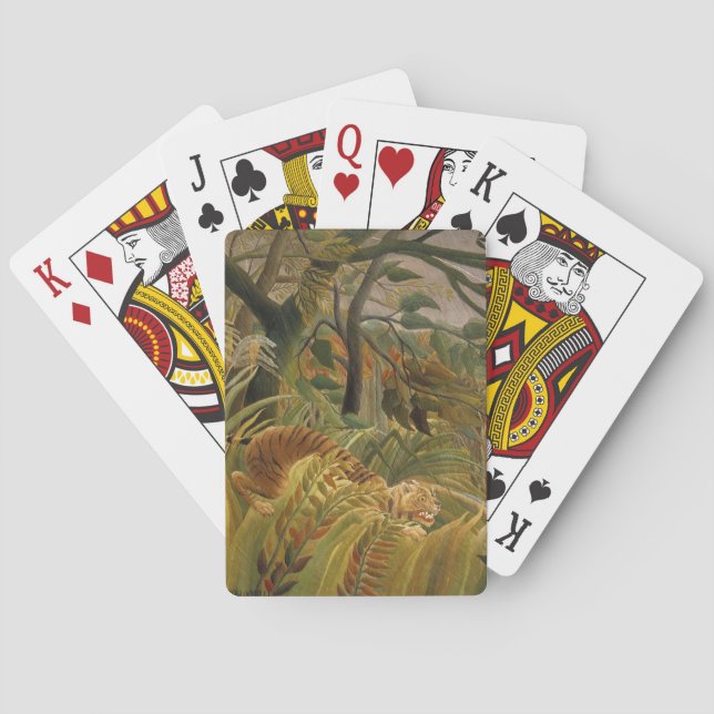 Rousseau’s Tiger playing cards (Back)