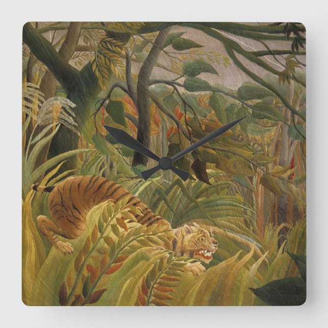 Rousseau’s Tiger wall clock (Front)