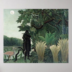 Rousseau Snake Charmer Painting Poster