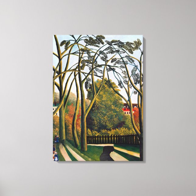 Rousseau - The Banks of the Bievre near Bicetre Canvas Print (Front)