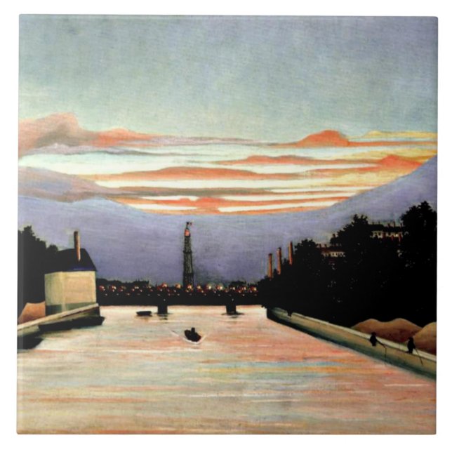 Rousseau - The Eiffel Tower, fine art Tile (Front)