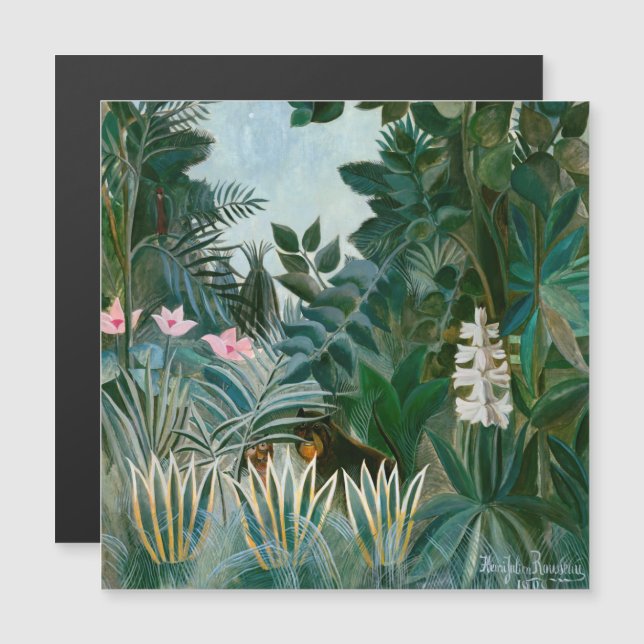 Rousseau - The Equatorial Jungle Magnetic Card (Front/Back)