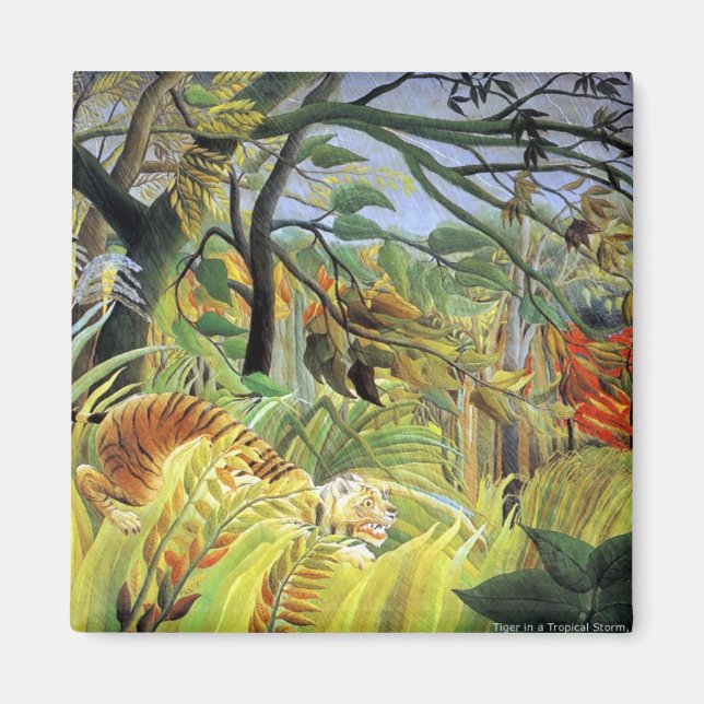 Rousseau: Tiger in a Tropical Storm Magnet (Front)