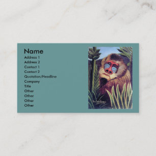 Rousseau's "Mandrill in the Jungle" (circa 1909) Business Card