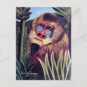 Rousseau's "Mandrill in the Jungle" (circa 1909) Postcard