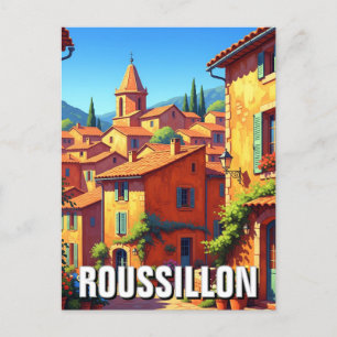 Roussillon France Postcard