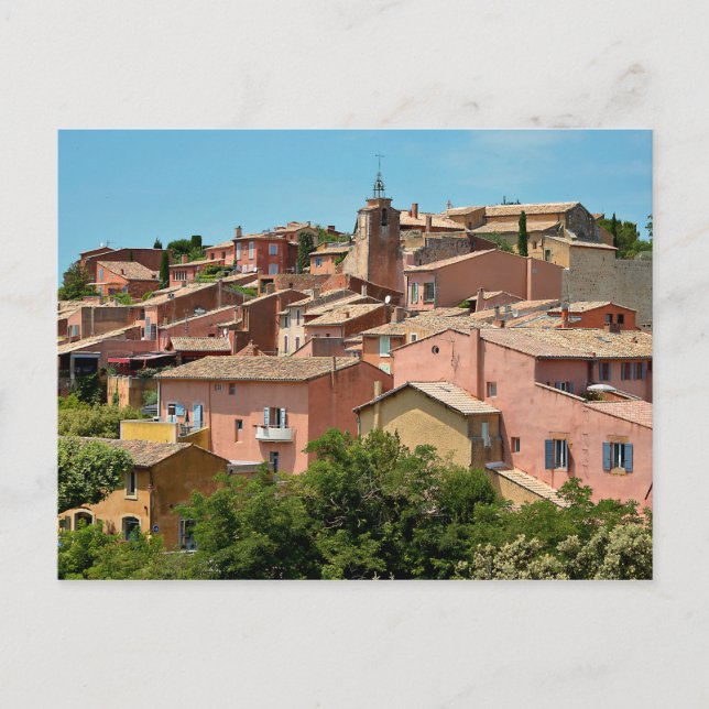 Roussillon village in France Postcard (Front)