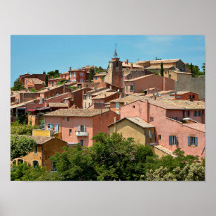 Roussillon village in France Poster