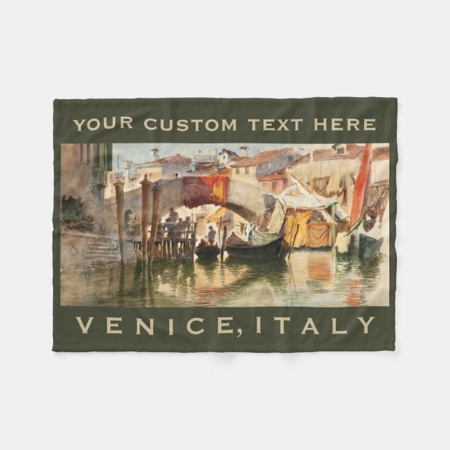 Roussoff’s Venice custom fleece blanket (Front (Horizontal))
