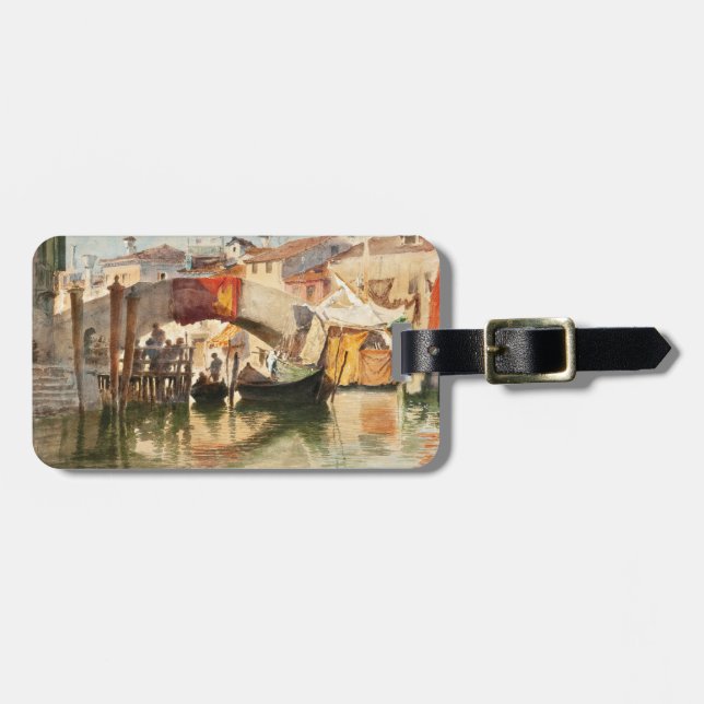 Roussoff’s Venice custom luggage tag (Front Horizontal)