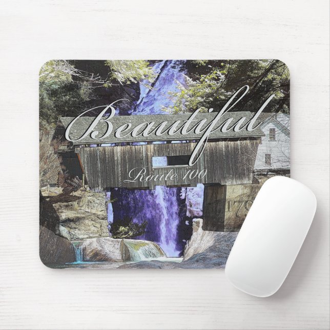 Route 100, Vermont Mouse Mat (With Mouse)