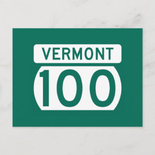 Route 100, Vermont, USA Postcard
