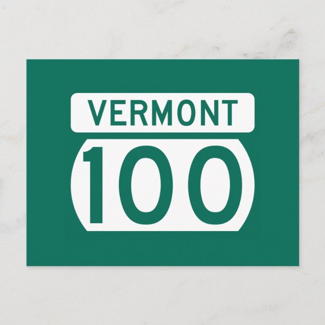 Route 100, Vermont, USA Postcard (Front)