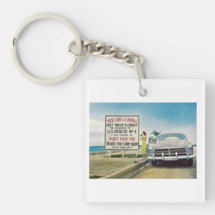 Route 1, Key West, Florida Retro Vintage Style  Ring