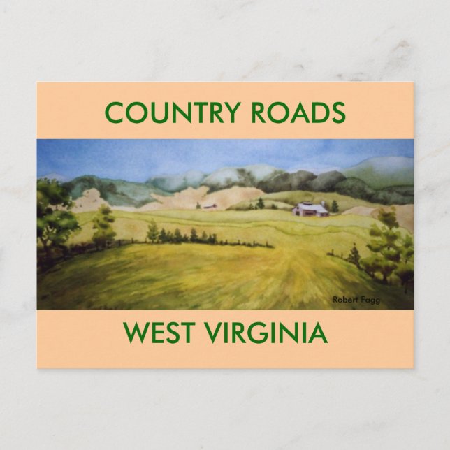 Route 55, Highland Scenic Highway Postcard (Front)