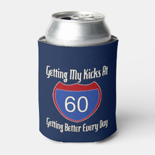 Route 60th Birthday Can Cooler