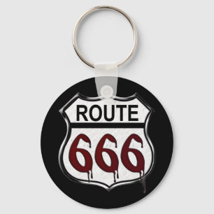 Route 666 key ring