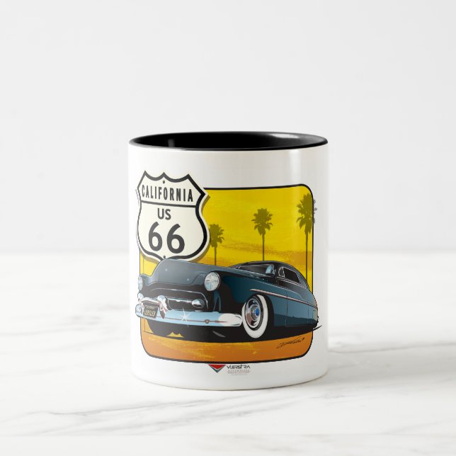 Route 66 - 50 Mercury Two-Tone Coffee Mug (Center)