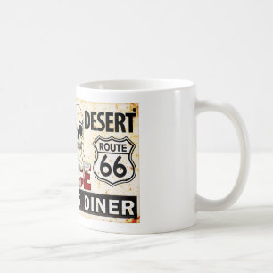 Route 66 - 700 miles desert roadside sign coffee mug